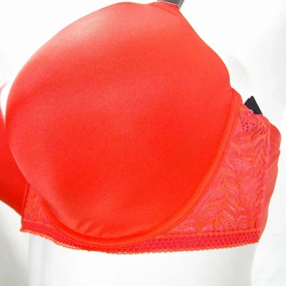 42D Paramour 115011 Carolina Seamless Bra Cayenne Orange NWT - Picture 10 of 11